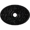 Ekena Millwork Alexa Ceiling Medallion (Canopies up to 5 5/8"), 30 3/4"W x 21 1/4"H x 3 7/8"ID x 1 5/8"P, Jet Black CM21X30ALBLF - alternate 1